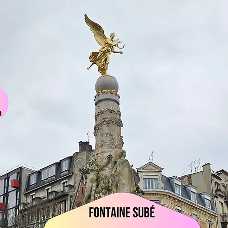 Refuge Urbain - Ideal Pour Familles & Amis - Calme En Plein Centre-ville - Wifi Debit - Netflix - Machine A Laver - Gare, Cathedrale De Reims, Commerces, Restaurants & Transports En Commun Accessibles A Pied En Moins De 10 Minutes * رانس