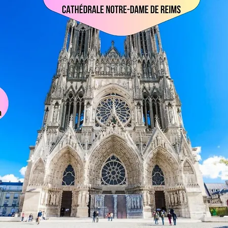 Refuge Urbain - Ideal Pour Familles & Amis - Calme En Plein Centre-ville - Wifi Debit - Netflix - Machine A Laver - Gare, Cathedrale De Reims, Commerces, Restaurants & Transports En Commun Accessibles A Pied En Moins De 10 Minutes