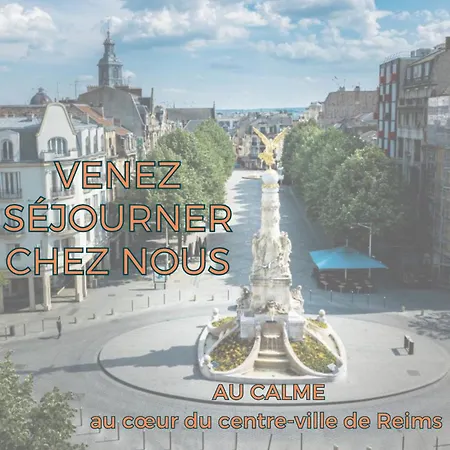 Apartament Refuge Urbain - Ideal Pour Familles & Amis - Calme En Plein Centre-ville - Wifi Debit - Netflix - Machine A Laver - Gare, Cathedrale De Reims, Commerces, Restaurants & Transports En Commun Accessibles A Pied En Moins De 10 Minutes Reims