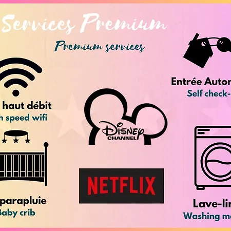 Apartament Refuge Urbain - Ideal Pour Familles & Amis - Calme En Plein Centre-ville - Wifi Debit - Netflix - Machine A Laver - Gare, Cathedrale De Reims, Commerces, Restaurants & Transports En Commun Accessibles A Pied En Moins De 10 Minutes