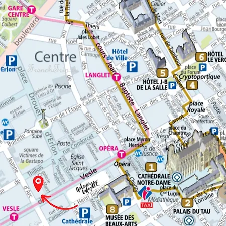 Refuge Urbain - Ideal Pour Familles & Amis - Calme En Plein Centre-ville - Wifi Debit - Netflix - Machine A Laver - Gare, Cathedrale De Reims, Commerces, Restaurants & Transports En Commun Accessibles A Pied En Moins De 10 Minutes Apartament Reims