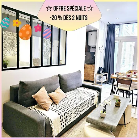 Refuge Urbain - Ideal Pro, Familles & Amis - Le Calme En Hypercentre - Wifi Debit - Netflix - Machine A Laver - Gare, Cathedrale, Commerces, Restaurants & Transports En Commun A Moins De 10 Minutes A Pied *