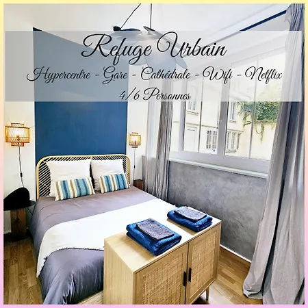 Daire Urban Refuge - Perfect For Families & Friends - Peaceful In City Center - High-Speed Wifi - Netflix - Washing Machine - Train Station, Cathedral, Shops, Restaurants & Public Transport Within 10 Minutes'Walk *