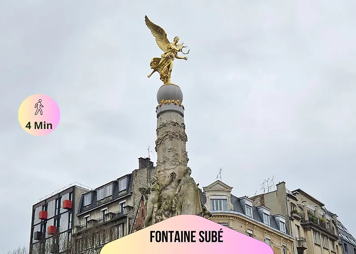 Refuge Urbain - Ideal Pour Familles & Amis - Calme En Plein Centre-ville - Wifi Debit - Netflix - Machine A Laver - Gare, Cathedrale De Reims, Commerces, Restaurants & Transports En Commun Accessibles A Pied En Moins De 10 Minutes * Реймс