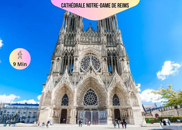 Refuge Urbain - Ideal Pour Familles & Amis - Calme En Plein Centre-ville - Wifi Debit - Netflix - Machine A Laver - Gare, Cathedrale De Reims, Commerces, Restaurants & Transports En Commun Accessibles A Pied En Moins De 10 Minutes