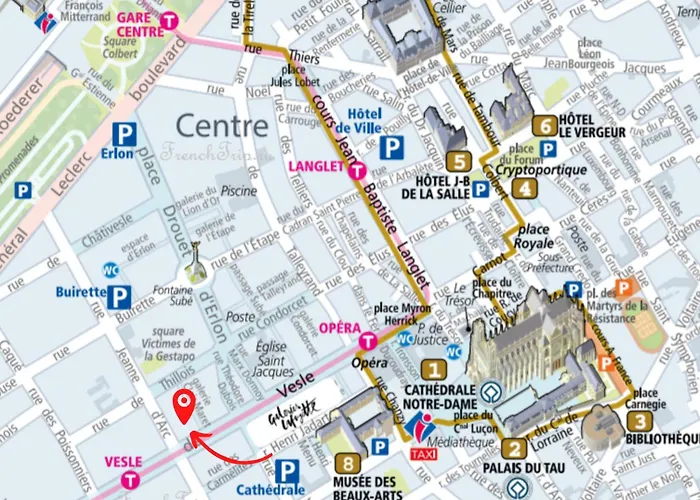 Refuge Urbain - Ideal Pour Familles & Amis - Calme En Plein Centre-ville - Wifi Debit - Netflix - Machine A Laver - Gare, Cathedrale De Reims, Commerces, Restaurants & Transports En Commun Accessibles A Pied En Moins De 10 Minutes Апартаменты Реймс