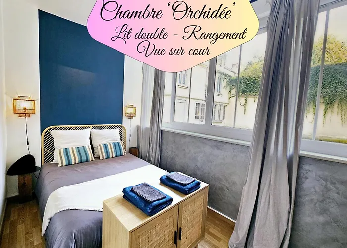 Апартаменты Refuge Urbain - Ideal Pour Familles & Amis - Calme En Plein Centre-ville - Wifi Debit - Netflix - Machine A Laver - Gare, Cathedrale De Reims, Commerces, Restaurants & Transports En Commun Accessibles A Pied En Moins De 10 Minutes Реймс